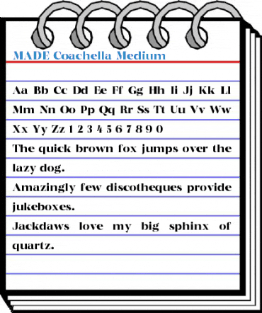 MADE Coachella Medium Font