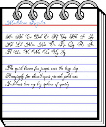 Madelican Regular Font