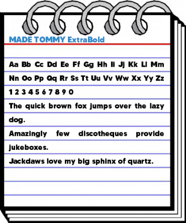 MADE TOMMY ExtraBold Font