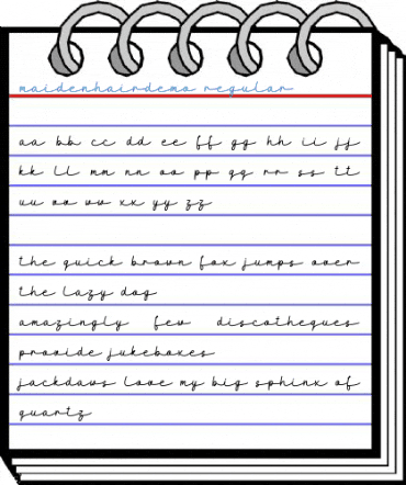 MaidenhairDEMO Regular Font