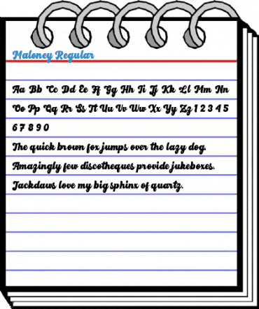 Maloney Regular Font