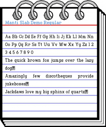 Manti Slab Demo Regular Font