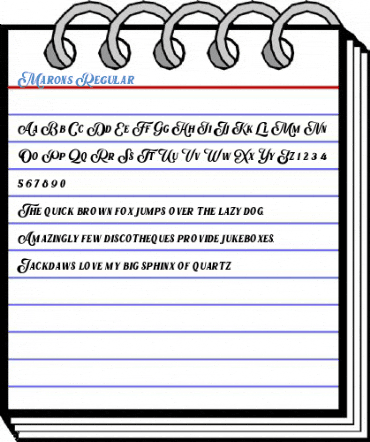 Marons Regular Font
