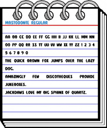 Mastodonte Regular Font