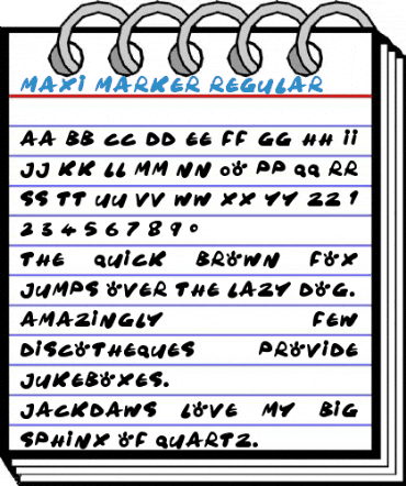 Maxi Marker Font