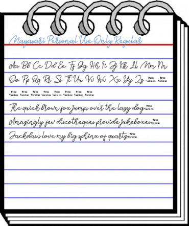 Mayasari Personal Use Only Regular Font