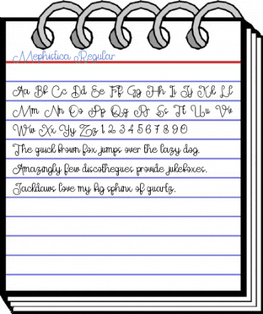 Mephistica Regular Font