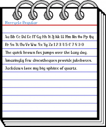 Merrycle Regular Font