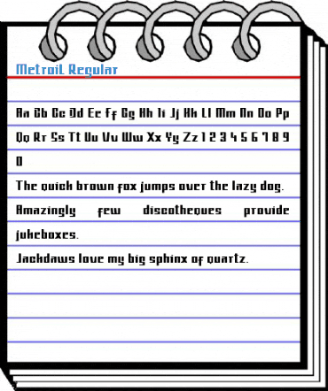 MetroiL Regular Font