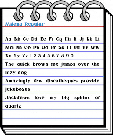 Milona Regular Font