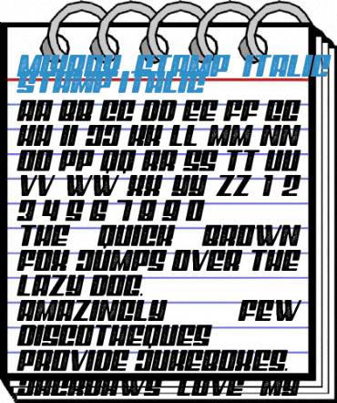 Mixbox Stamp Italic Demo Stamp Italic Font