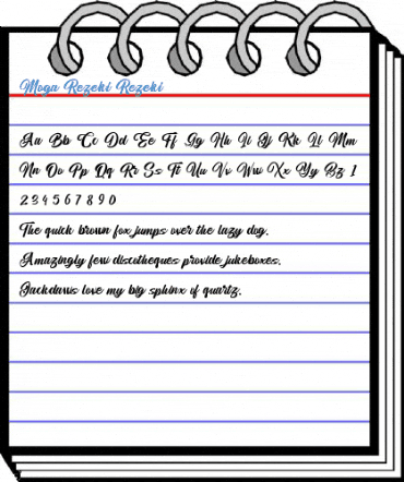 Moga Rezeki Rezeki Font