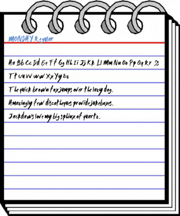 MONDAY Regular Font