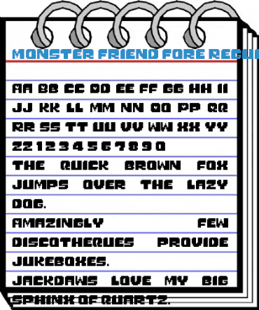 Monster Friend Fore Regular Font