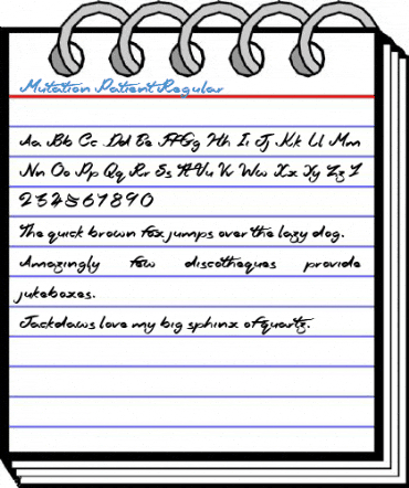 Mutation Patient Regular Font