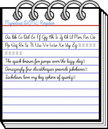 Myristica-DEMO Regular Font