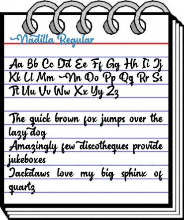 Nadilla Regular Font