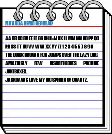 Navada Demo Regular Font