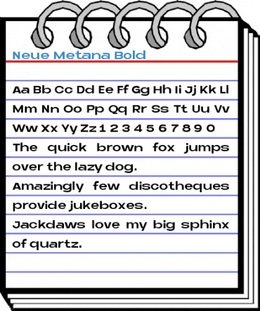 Neue Metana Bold Font