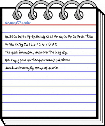 Ninaninut Regular Font