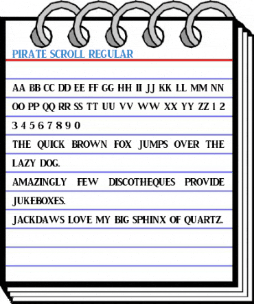 PIRATE SCROLL Regular Font