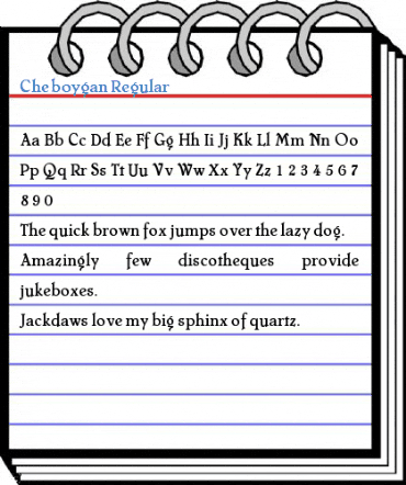 Cheboygan Regular Font