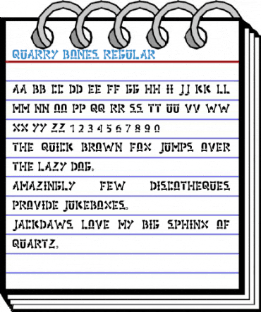 Quarry Bones Regular Font