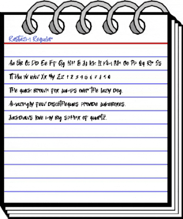 Rastazm Regular Font