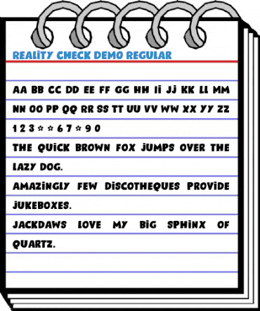 Reality Check DEMO Regular Font