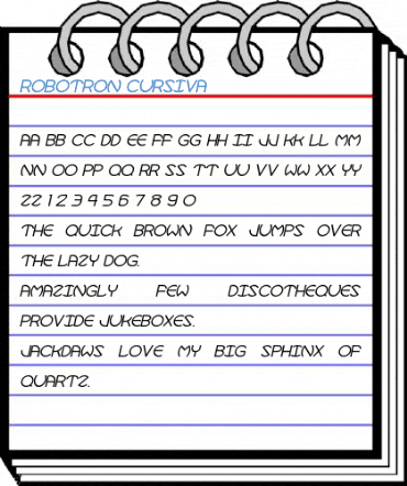 Robotron Cursiva Font