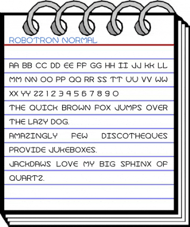 Robotron Normal Font