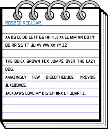 Rosbed Regular Font