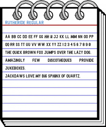 Rutheride Regular Font