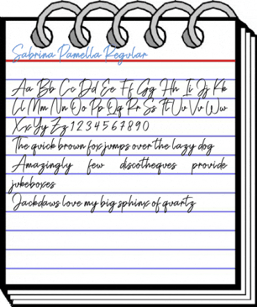 Sabrina Pamella Regular Font