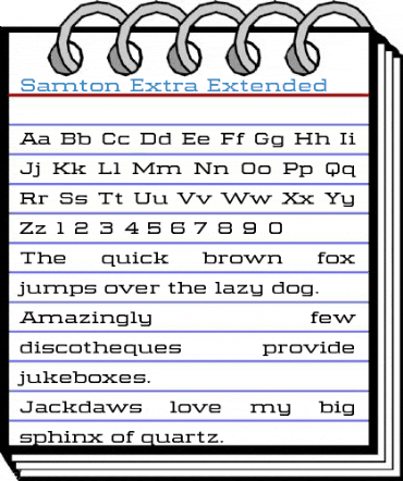 Samton Extra Extended Font