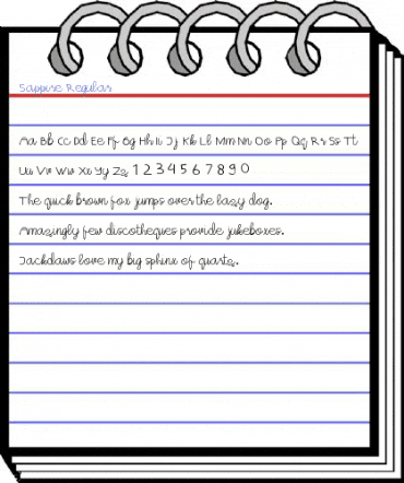 Sappire Regular Font