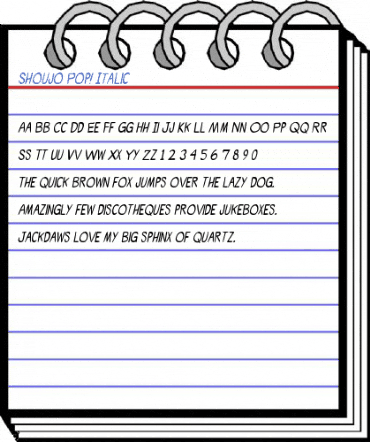Shoujo Pop! Italic Font