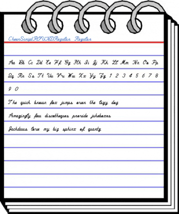 CheerScriptROUNDRegular Regular Font