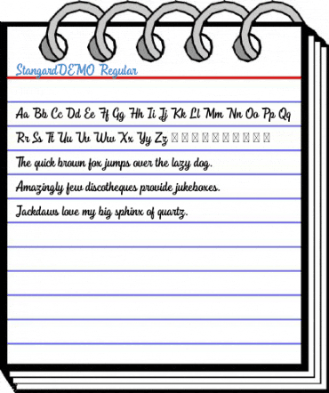 StangardDEMO Regular Font