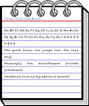 Stew Outlined-Bold Font