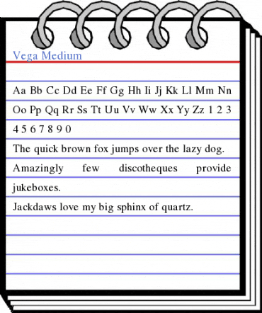 Vega Medium Font