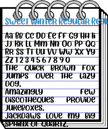 Sweet Winter Regular Regular Font