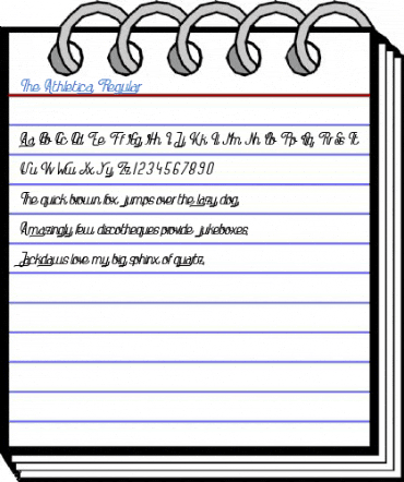 The Athletica Regular Font