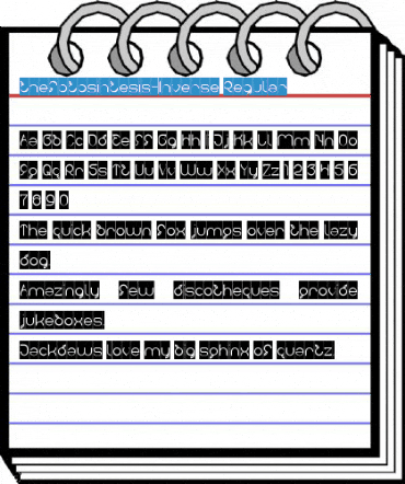 thefotosintesis-Inverse Regular Font