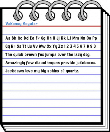 Vakansy Regular Font