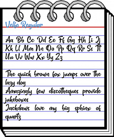 Velfo Regular Font