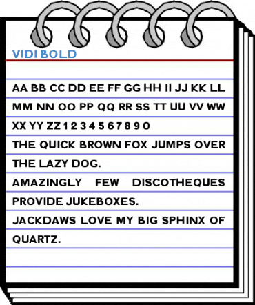 Vidi Bold Font