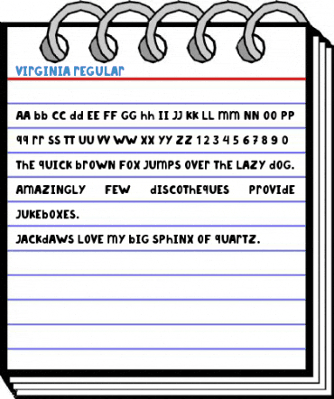 Virginia Regular Font