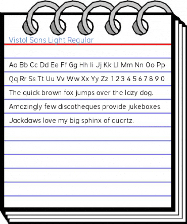 Vistol Sans Light Regular Font