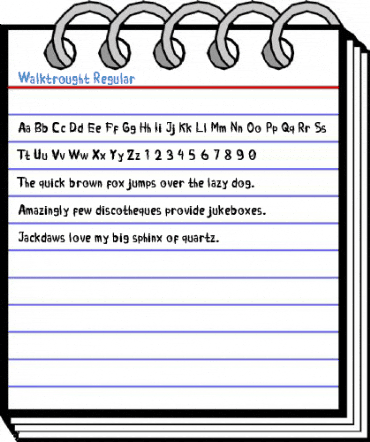 Walktrought Regular Font